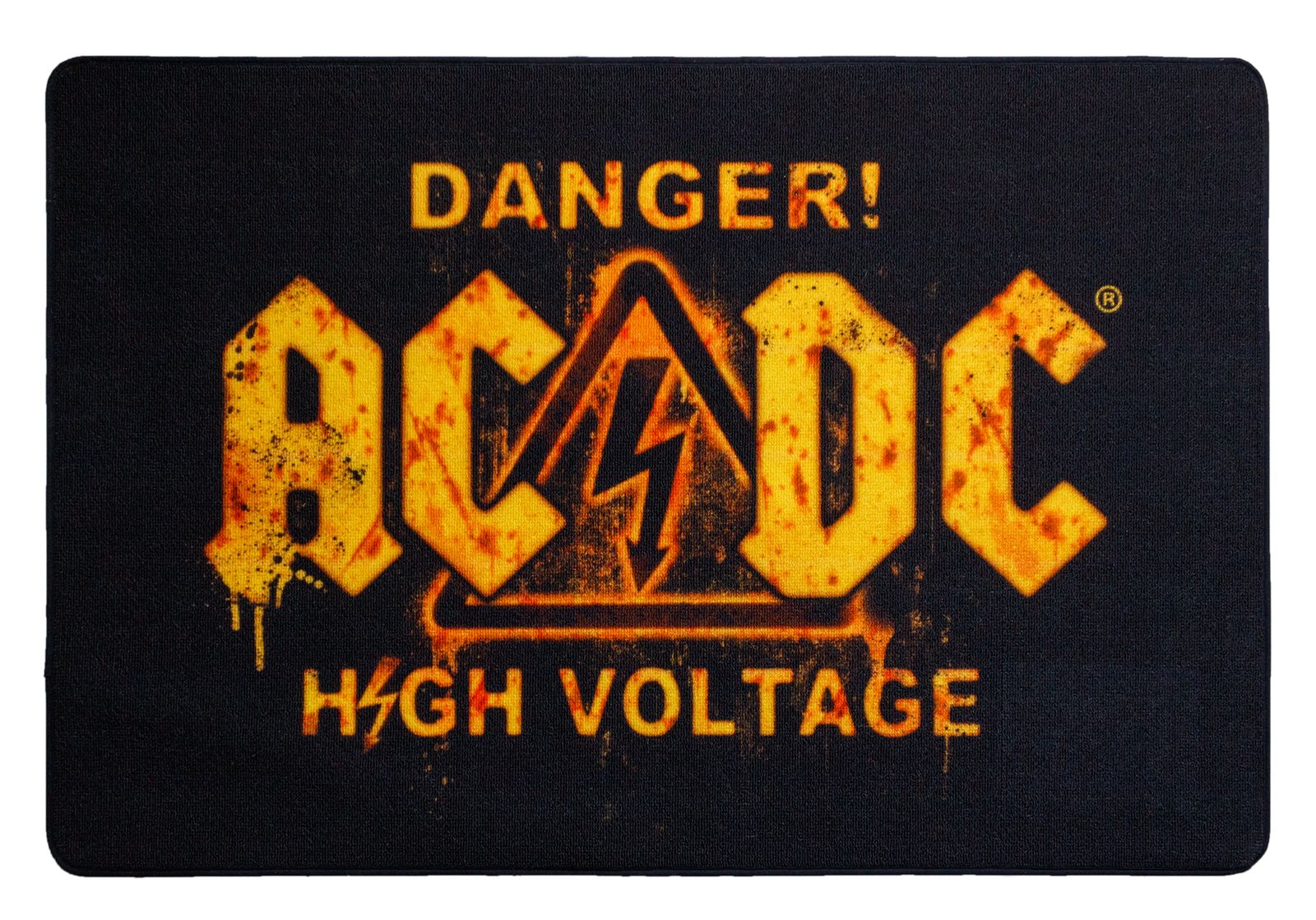 AC/DC - Teppich Danger High Voltage! 80x120 cm | Teppichwunderland