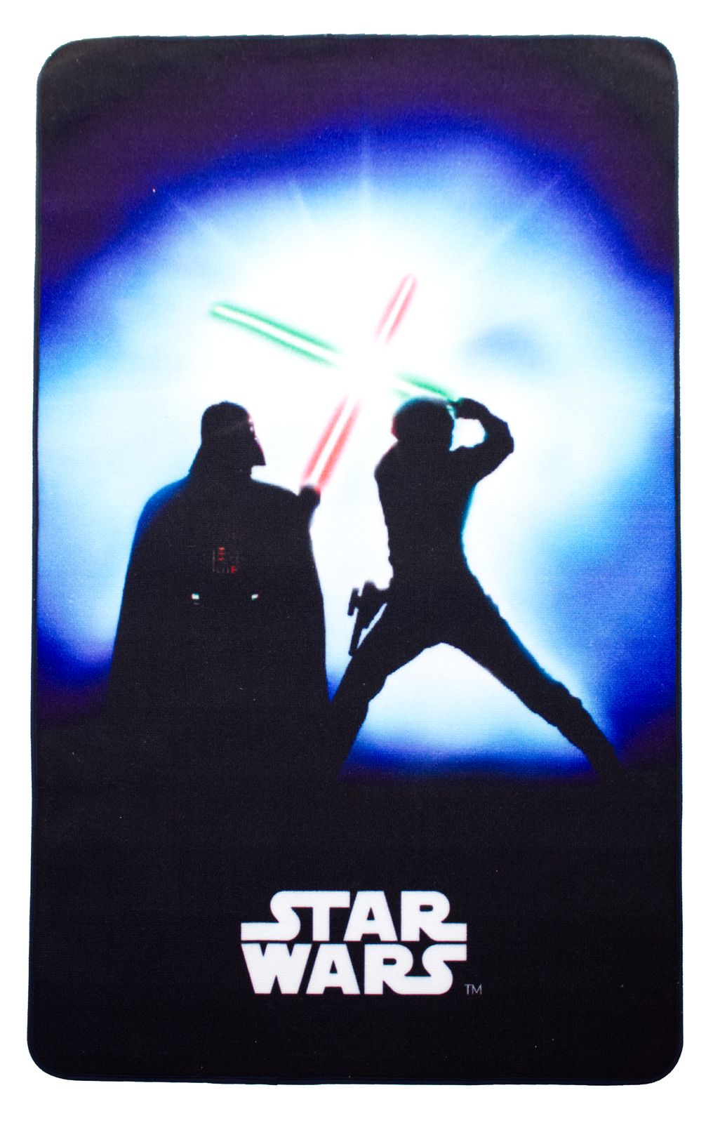 Star Wars Teppich 160 X 100 Cm Der Kampf Zwischen Darth Vader Und Luke Skywalker Sw4 Teppichwunderland