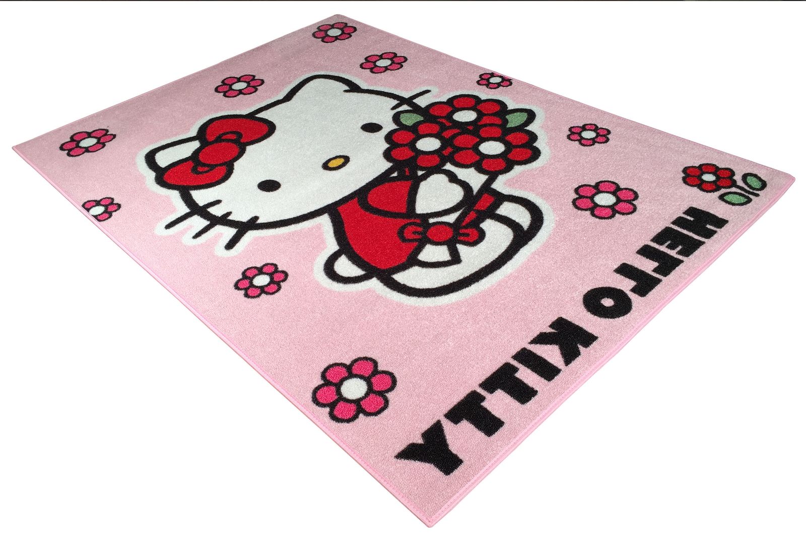 Kinderteppich Hello Kitty Rosa Teppich In133 X 095 Cm