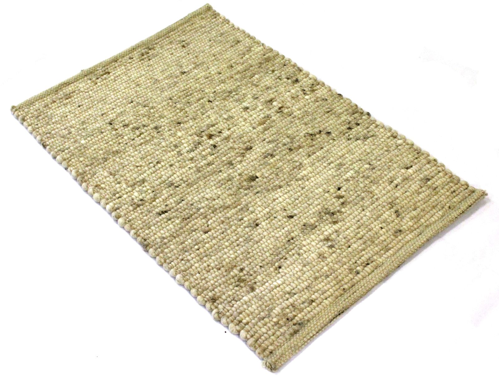 Pogo Handgewebter Teppich Sandfarben Meliert 60 X 90 Cm Turmatte