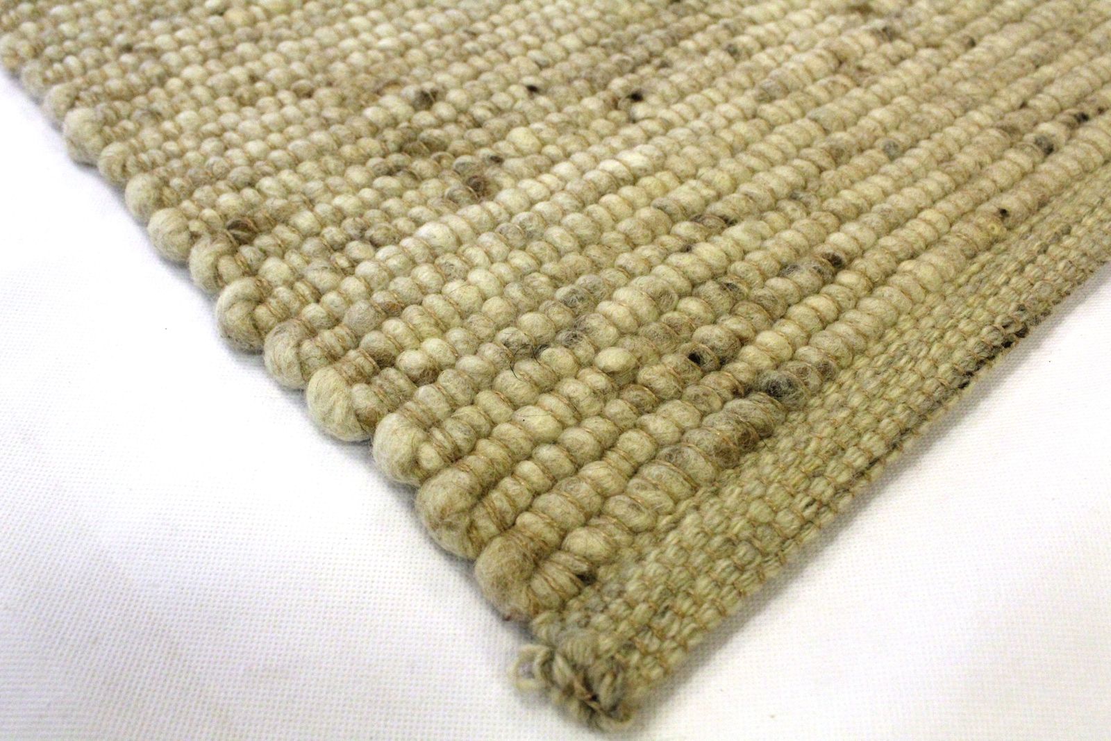 Pogo Handgewebter Teppich Sandfarben Meliert 60 X 90 Cm Turmatte
