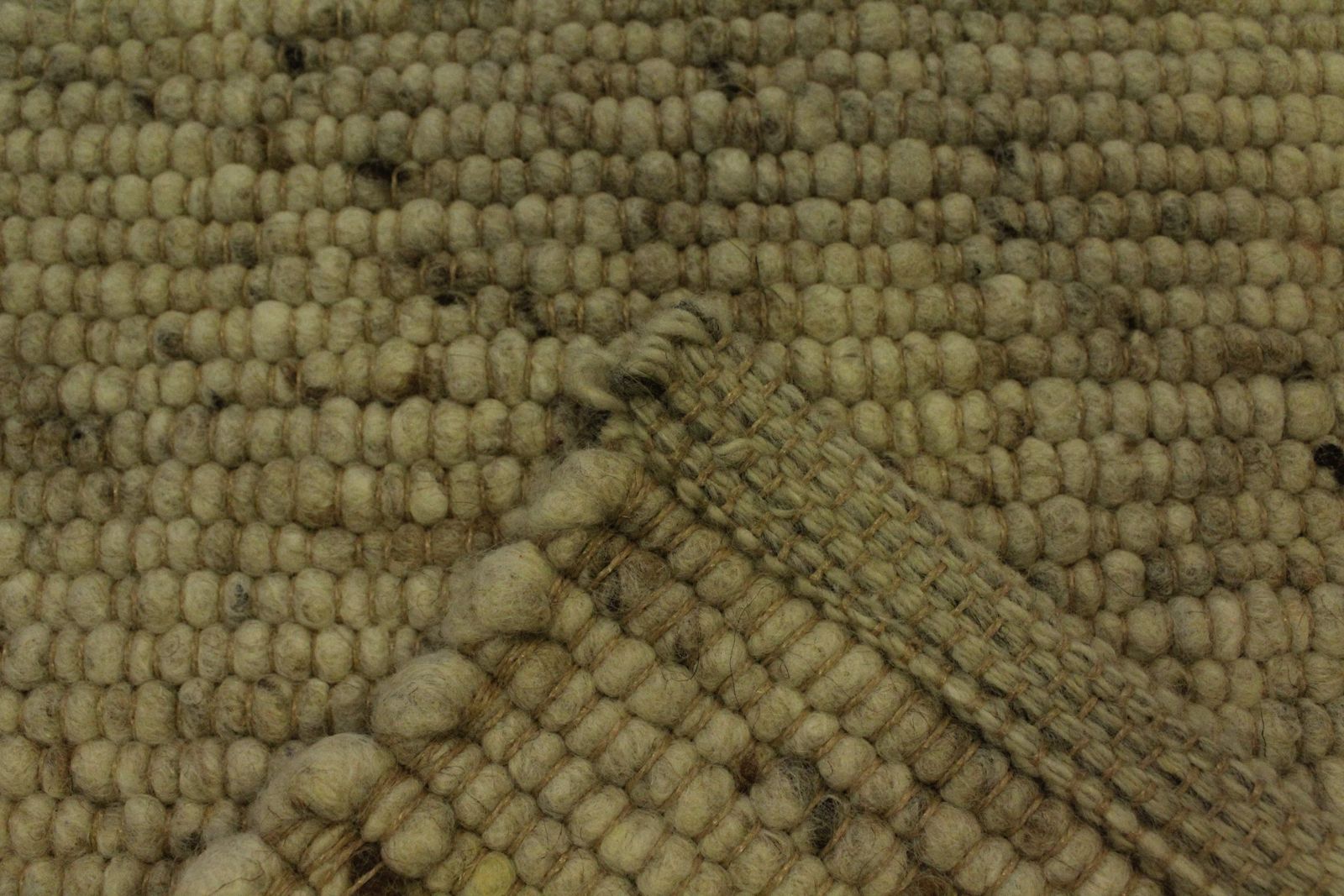 Pogo Handgewebter Teppich Sandfarben Meliert 60 X 90 Cm Turmatte