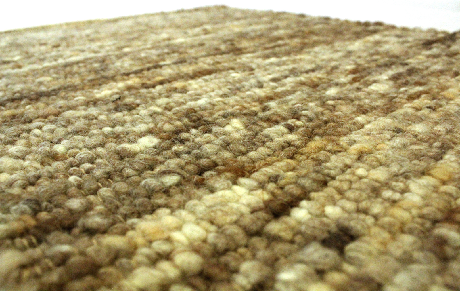 Pogo Handgewebter Teppich Braun Sandfarben Meliert 60 X 90 Cm